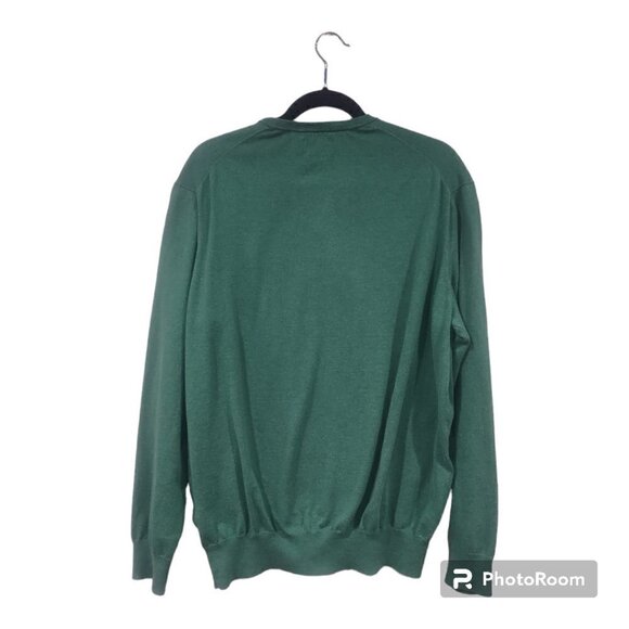 Ralph Lauren Green Pull Over V Neck Sweater Size XL - Picture 2 of 4